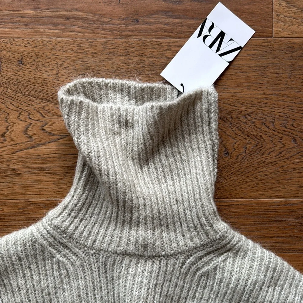 NWT ZARA OPEN SWEATER VEST SIZE L - Picture 2 of 4